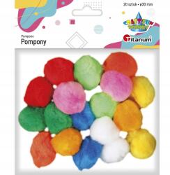Titanum Pomponok Vegyes Színek 20 Db Titanum 462564 (5903714518609)