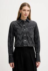 BOSS Orange farmering galléros, szürke, regular, 50548445 - szürke XL