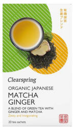 Clearspring Bio Japán Matcha Gyömbér Tea 20db