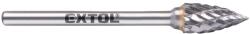 Extol mini keményfém turbómaró (rotormaró), íves, hegyes orrú, átmérő 6×13mm/szár 3mm, keresztfogazás (8703863)