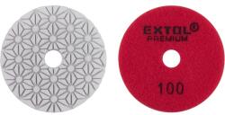 Extol gyémánt csiszolókorong/polírkorong, csempe élcsiszoló, tépőzáras; 100mm, P100, száraz és vizes (8803092) - sipibolt