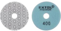 Extol gyémánt csiszolókorong/polírkorong, csempe élcsiszoló, tépőzáras; 100mm, P400, száraz és vizes (8803096)