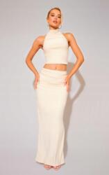 Prettylittlething Világos Bézs Nyakba Akasztható Nyitott Hátú Halterneck Felső Prettylittlething 38