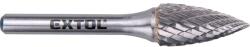 Extol keményfém turbómaró (rotormaró), íves, hegyes orrú, átmérő 12×25mm/szár 6mm, keresztfogazás (8703765) - sipibolt