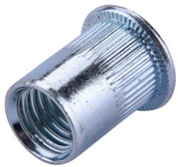 Fortum szegecsanya klt. 15 db, M12, POP-NUT, horganyzott acél, kerek, nyitott, lapos peremű, rovátkolt FORTUM (4770689)