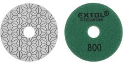 Extol gyémánt csiszolókorong/polírkorong, csempe élcsiszoló, tépőzáras; 100mm, P800, száraz és vizes (8803097)