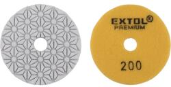 Extol gyémánt csiszolókorong/polírkorong, csempe élcsiszoló, tépőzáras; 100mm, P200, száraz és vizes (8803094)