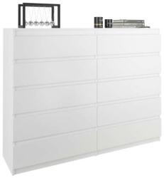  Komód 10 Fiókos R140-S10 - Fehér