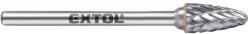 Extol mini keményfém turbómaró (rotormaró), íves, kerek orrú, átmérő 6×13mm/szár 3mm, keresztfogazás (8703853)