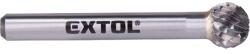 Extol keményfém turbómaró (rotormaró), gömb alakú, 10 mm átmérőjű/ 6 mm szárú, keresztfogazás (8703734)