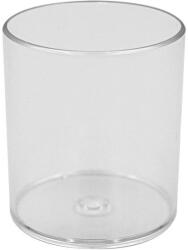  Írószertartó pohár műanyag kerek áttetsző (DP-1123) - iconink
