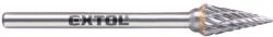 Extol mini keményfém turbómaró (rotormaró), kúpos, hegyes orrú, átmérő 6×13mm/szár 3mm, keresztfogazás (8703893)