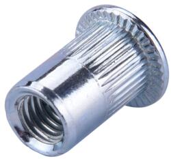 Fortum szegecsanya klt. 30 db, M6, POP-NUT, horganyzott acél, kerek, nyitott, lapos peremű, rovátkolt FORTUM (4770686) - sipibolt