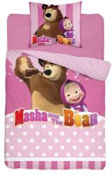 Disney Gyerek Pamut Ágyneműhuzat 140x200 cm Mása és a Medve #1528