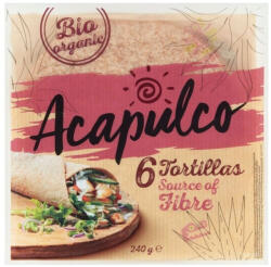Acapulco bio lágy tortilla búzakorpával 240g