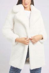 GUESS Ekrü Plüss Kabát Gombokkal (XL) (594777)
