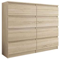  Komód 8 Fiókos 120 cm R120-S8 Sonoma