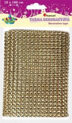 Titanum Dekorációs Szalag 12 x 100CM Aranybarna Titanum (5907437696262)