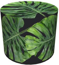 Bertoni puff könnyű, stabil, ülőfelület, henger puff Galapagos Night nyomtatás (PUW22)