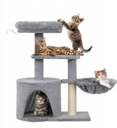 Hobbydog Kaparófa Macskafekhely Dream 69 cm Függőágy Házikó Torony Szürke Stabil (DDRSZA1)