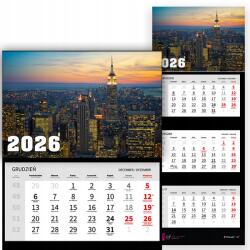  Háromrészes Naptár 2026 Fali Dekoratív Irodai Stílus Divatos Ajándék (KALENDARZ STYL TRÓJDZIELNY MODNY 2026 BIUROWY)