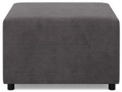 Greensite Zeus Puff, Kordbársony, 70x70, Szürke - fizz