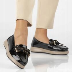 Filippo Női Papucs Félcipő Filippo DP6457 Fekete Bőr Masni (DP6457/25 BK)