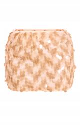 Prettylittlething Bézs Mini Flitteres Szoknya Prettylittlething 38-AS