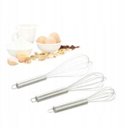 Relaxdays 3 db-os rozsdamentes acél habverő készlet Relaxdays habverő 3db (10022320)