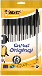 BIC Golyóstoll Bic Cristal Original 1, 0MM Fekete 10 Db/csomag (3086120100032)
