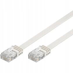 Goobay Patchcord Lan kábel Cat 6 U/utp lapos fehér 10m (95156)
