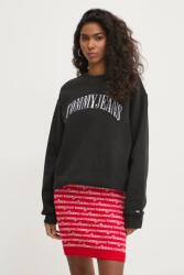 Tommy Hilfiger felső fekete, női, nyomott mintás, DW0DW20172 - fekete M