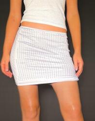 Prettylittlething Szürke Ceruzaszoknya Mini Strassz Díszítéssel Prettylittlething 38