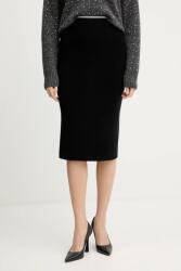 Pinko szoknya gyapjúkeverékből - fekete M