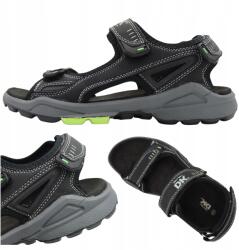 DK Férfi Szandál Kényelmes Könnyű Nyárra Légáteresztő Dk 8137 Blk/lemon Méret 41 (DK 8137 BLK/LEMON)