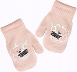 Noviti Gyerek Kesztyű Zsinórral, Kettős Zsinóros, Macis, 14 CM