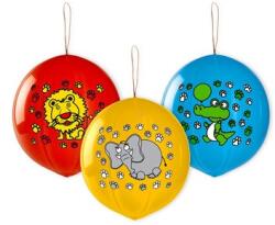 Godan Állatmintás 3 darabos boxlabda lufi - 45 cm (GB/PG21)