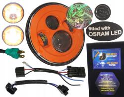 REC-parts Lámpa 7 inch Led Osram 144 lm/W Anti-Scratch E Homologizáció Első Harley - allegro - 61 360 Ft