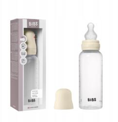 BIBS BPA-mentes műanyag cumisüveg Bibs 270 ml Ivory szilikon cumi (50171216)
