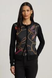 Lauren Ralph Lauren kardigán pamutkeverékből - fekete M