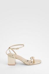 Boohoo Metál Arany Szandál Klasszikus Sarok Csat Boohoo 38 (GZZ98140)