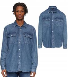 s.Oliver Férfi hosszú ujjú ing Q/s kék S farmer Regular Fit (50.3.51.11.120.2158436.55Y5.S)