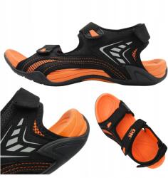 DK Női Ifjúsági Szandál Könnyű Kényelmes Dk 3431 Blk/orange Méret 36 (3431BLK/ORANGE)