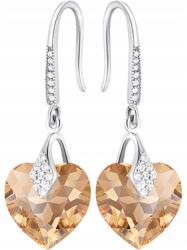 Mennica Świdnicka Fülbevaló Ezüst Lógó Szív Ezüst 925 Ezüst Ékszer Feleség Hosszú