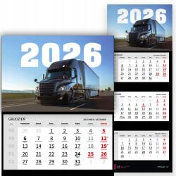  Háromrészes Naptár 2026 Év Függő Irodai Falra Teherhajók Minták (Kalendarz 2026 Dla Tirowców Mix Wz)