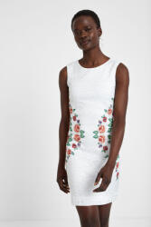 Desigual Fehér Ruha Mini Virágok, Size 40 (19SWVWAX_1000)