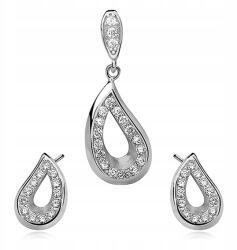 Sentiell Ezüst szett pr. 925 Strassz könnycsepp lyukkal (Z0731Ke)