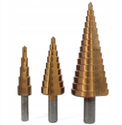 Falon-Tech Fokozatos Kúpos Fúró Készlet Titán 4-32mm 3el (MF03432B)