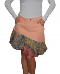 Desigual Barackszínű Print Szoknya, Size 36 (328765)