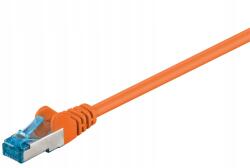 Goobay Patchcord Lan kábel Cat 6A S/ftp Orange 0.5m (WNC93662)